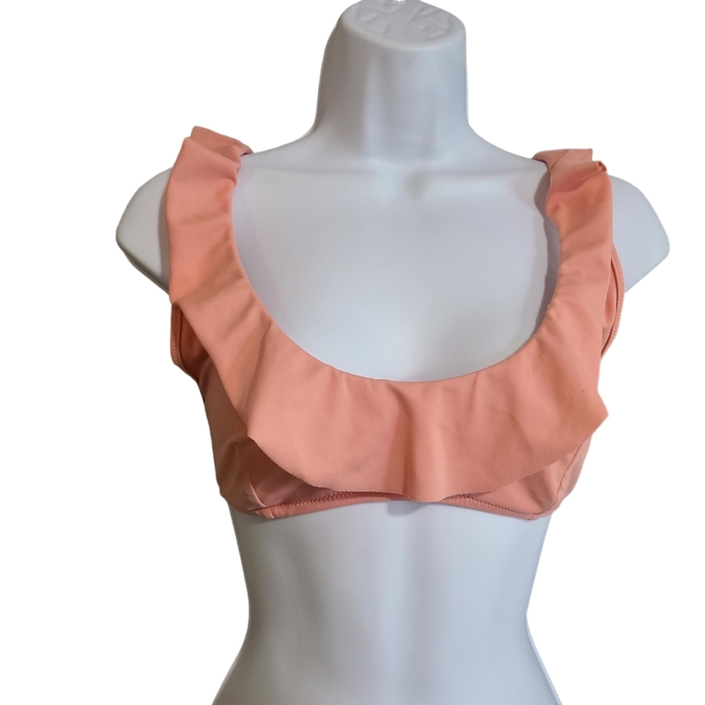 Victorias Secret ruffled swim top M